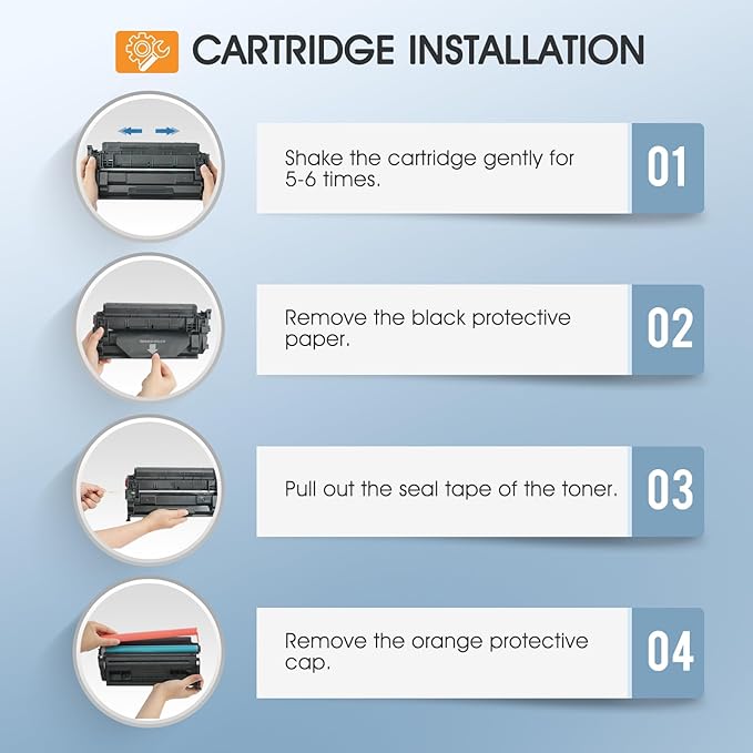 CF226A 26A Toner Cartridge for HP Printer 26X Compatible for HP CF226A CF226X Black Laserjet Toner Cartridge Pro M402n MFP M426fdw M402dne M426fdn M402dn M402 M402dw M426 M426dw Printer Ink 4 Pack