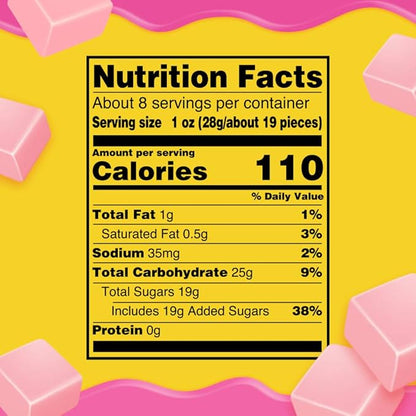 STARBURST Candy Bulk - Minis All Pink Fruit Chews, STARBURST Chews Candy 8oz (Pack of 8)
