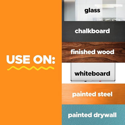 Post-it Dry Erase Whiteboard Film Surface for Walls, Doors, Tables, Chalkboards and More, Removable Sticky White Board for Wall, Stain-Proof, Easy Installation, 6 ft x 4 ft Roll