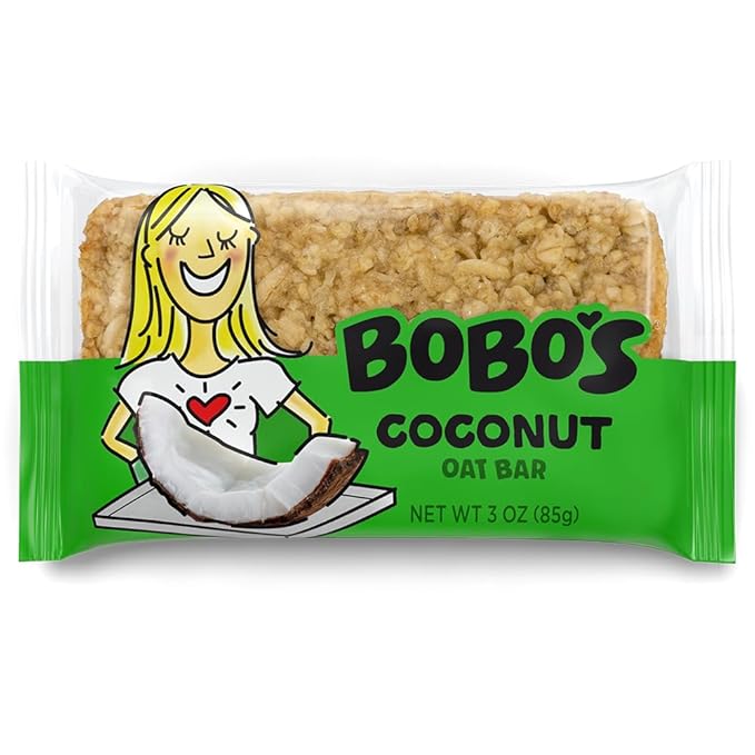 Bobo's Oat Bar Fruit Flavored Multipack, 4 Lemon Poppyseed and 4 Coconut, Great Tasting Healthy Snacks for the Whole Family (8, Fruit Multi)
