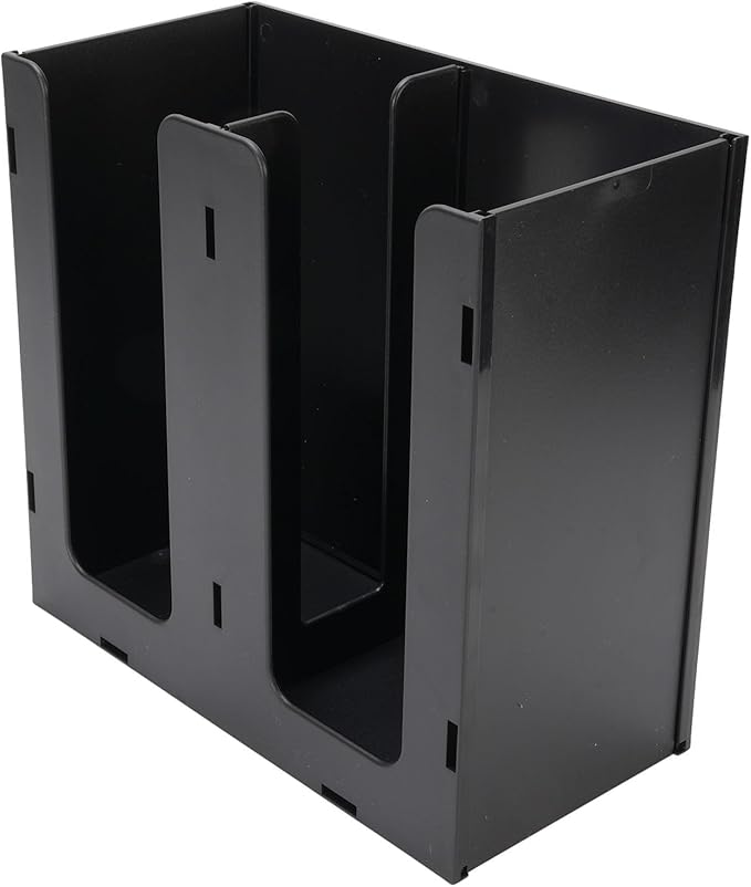 Acrylic Coffee Cup Dispenser, 2 Compartment Storage Organizer Holder for Kitchen Countertop & Coffee Shop, Durable Cup Dispenser for Easy Access