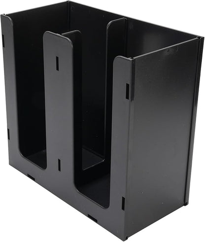 Acrylic Coffee Cup Dispenser, 2 Compartment Storage Organizer Holder for Kitchen Countertop & Coffee Shop, Durable Cup Dispenser for Easy Access