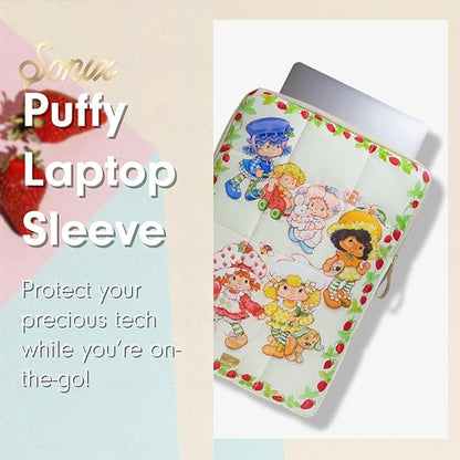 Sonix | Puffy Laptop Sleeve | 15-16 Inch, Quilted Pillow Puffer Laptop Carrying Case, Computer Sleeve | Berry Besties