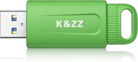 K&ZZ USB 3.0 Flash Drive 128GB Memory Stick Plug and Play USB Thumb Drive Push-Pull Cover USB Storage Data Transfer for Work/Business/Daily