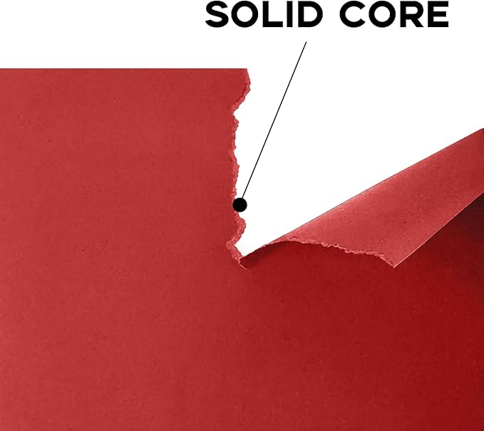 100 Sheets Red Cardstock 8.5 x 11 Red Construction Paper, Goefun 80lb Card Stock Paper for Christmas, Valentines, Invitations and Craft