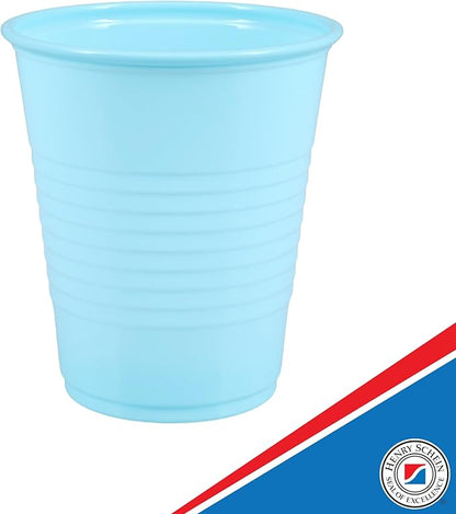 Essentials Healthcare Products Plastic Drinking Cups - Full Case of 1000 Cups - Blue 5 oz Disoposable Cups for Cold Beverages, Parties, Office, or Medical Use - Durable & Convenient
