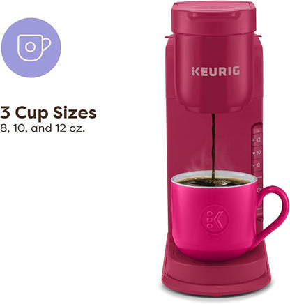 Keurig K-Express Single Serve K-Cup Pod Coffee Maker, 3 Brew Sizes, Strong Button Feature, 42oz Removable Reservoir, Holiday Berry