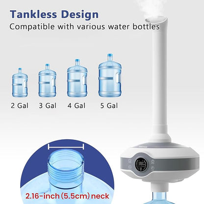 Humidifier Large Room 1000 sq.ft. AILINKE Whole house & Commercial Humidifier 800ml/h Mist Output, Tankless Ultrasonic Cool Mist Industrial Humidifiers for Home, Office, Plants, Greenhouse, Warehouse