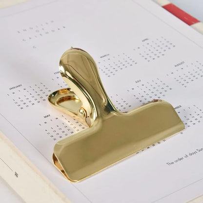 Large Clip Stainless Steel Paper Clamp Colorful Hinge Clips File Clip Office Supplies for Receipt Document Food Bag