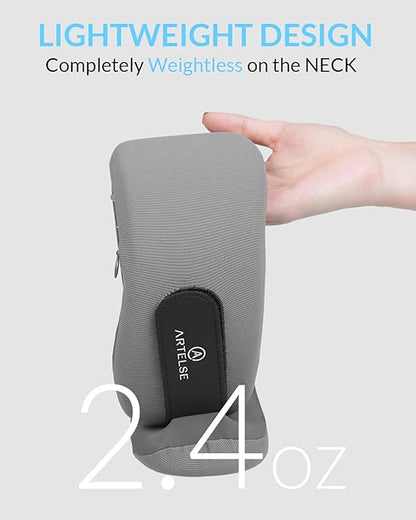 Neck Brace for Neck Pain & Support - Cervical Collar with Soft Nylon-Spandex for Keep Vertebrae Stable & Aligned for Women & Men - Ideal for Sleeping, Working, Neck Injury Recovery