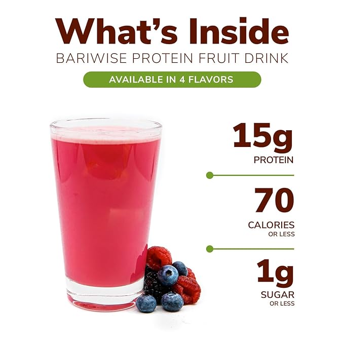 BariWise Protein Fruit Drink, Pineapple Orange, Low Sugar, Gluten Free, Keto Friendly & Low Carb (7ct)