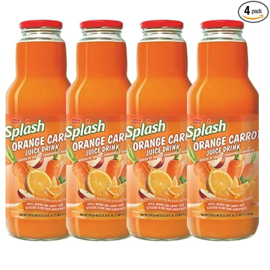 SPLASH Orange Carrot Juice Drink 750ml, 4 Pack