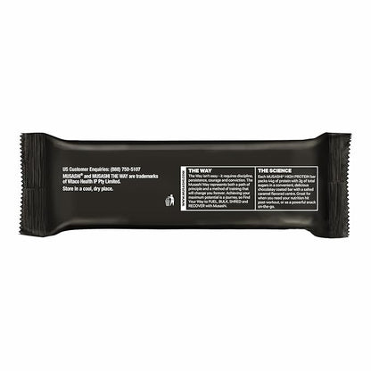 MUSASHI High Protein Bar, 44g Protein, 3g Total Sugars, White Chocolate Caramel, Post Workout and Protein Snack On The Go, 12 Pack of 3.2oz (90g) Bars
