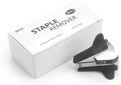 ZZTX Staple Remover Staple Puller Removal Tool for School Office Home 3 Pack