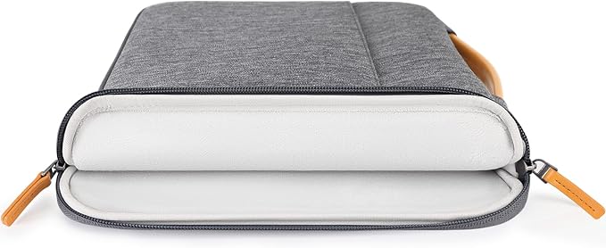 DOMISO 15.6 inch Laptop Case Sleeve Protective Cover Compatible with 16 inch MacBook Pro M4 M3 M2/Pro Max,15.6-16 inch HP Dell ASUS Lenovo Chromebook,Waterproof Computer Cases Bag with Handle,Grey