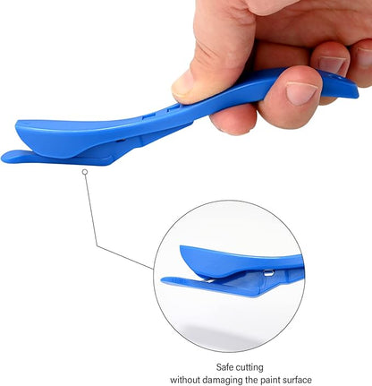 Gomake Wrapping Paper Cutter 3PCS Gift Wrap Cutter,Concealed Blade Safety Knife with 10 Replaceable Blade for Birthday Paper Gift Wrapping Paper Roll Cutter and Christmas Wrapping Paper Cutter Tool