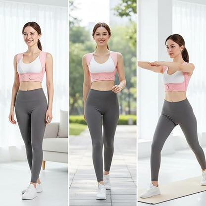 Back Brace Posture Corrector for Women - Adjustable Upper Posture Support Bras for Neck Shoulder Back Straightener - Comfortable Posture Corrector Invisilite Hunchback Slouching Under Clothes (Small)
