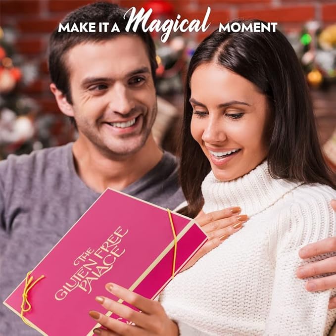 Gluten Free Palace Biscotti Cookies Gift Basket – Gluten Free Holiday Cookies for Thanksgiving, Christmas, and New Year – Assorted Biscotti Gift Box for Men & Women (8 Pieces)