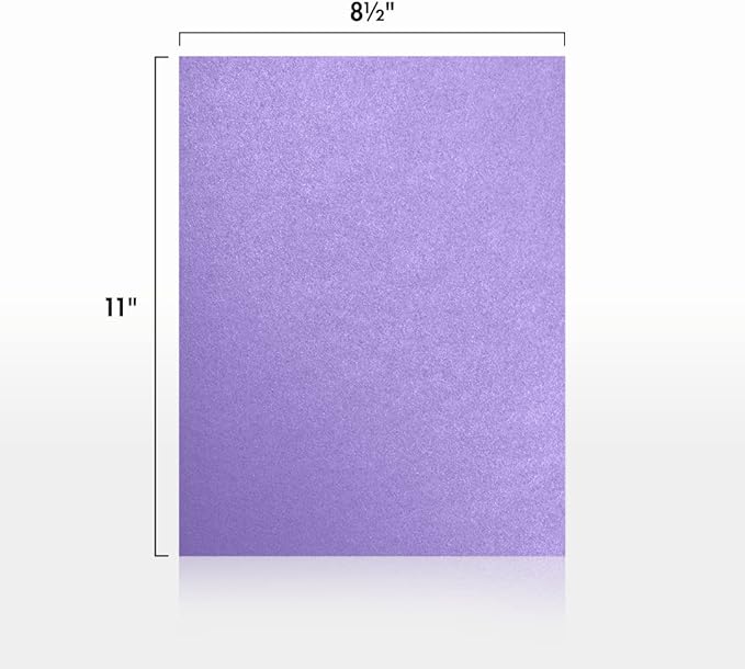 LUXPaper 8.5" x 11" Paper | Letter Size | Amethyst Metallic | 80lb. Text | 50 Qty