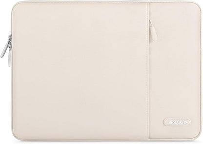 MOSISO Laptop Case 15 inch, 15 inch Laptop Sleeve Compatible with MacBook Air 15 M4 A3241 M3 A3114 M2 A2941 2025 2024 2023,Dell XPS 15,Polyester Vertical Computer Sleeve Bag with Pocket, Sand