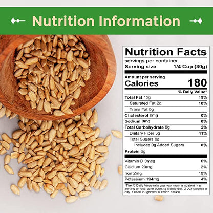 Sincerely Nuts Sunflower Seed Kernels Raw (No Shell) (2lb bag) | Delicious Antioxidant Rich Snack | Source of Protein, Fiber, Essential Vitamins & Minerals | Vegan and Gluten Free