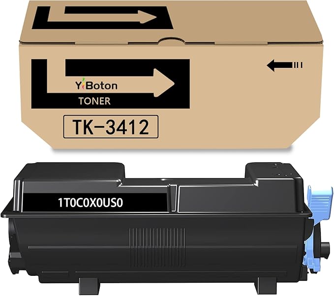 High Yield TK-3412 TK3412 Black Toner Cartridge Replacement for Kyocera TK3412 TK-3412 1T0C0X0US0 Toner for Kyocera PA5000x Printer,15,600 Pages