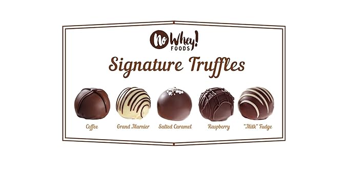 Vegan, Plant Based, Gluten Free Gourmet Chocolates | Frosty's Truffle Collection (9 Pieces) | Dairy Free, Nut Free, Peanut Free, Soy Free | Allergy Friendly Gifts | By No Whey! Foods