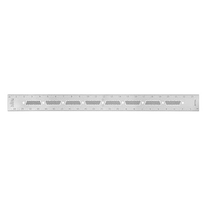 JessEm 07413 Stainless Steel 24 Inch Precision Ruler with Patented Flex Grip and Fade Resistant Markings