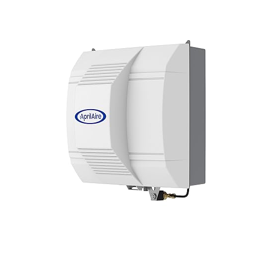 AprilAire 700M Whole-House Fan Powered Humidifier, Manual Control, Large Capacity, Up to 5,300 Sq. Ft., 18GPD, Gray