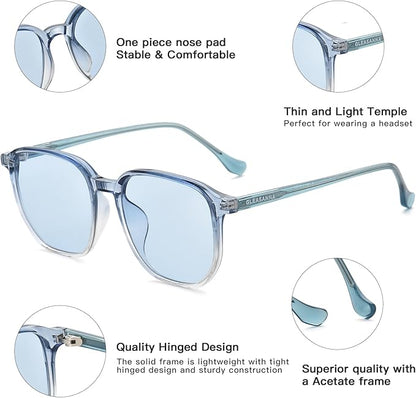 99.9% Blue Light Blocking Glasses For Men Women Anti-Fatigue Computer Gaming Sleep Glasses Reduce Eye Strain