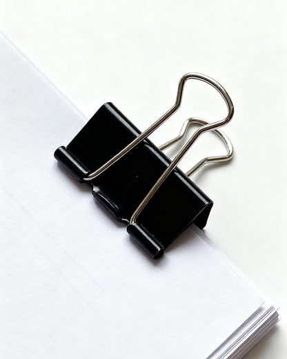 12Pcs Binder Clips 1.6in Binder Paper Clips Reusable Paper Clamps Clips for Office Supplies Organized Document Storage in Office, Study Room, School – Multicolor
