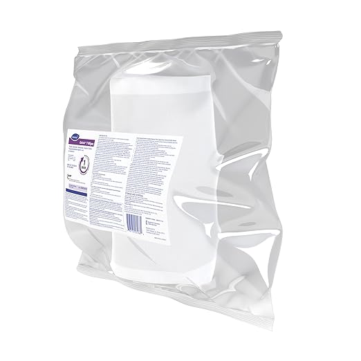 Oxivir Diversey 1 100850925 Disinfectant Cleaning Wipes, Pre-Moistened with Accelerated Hydrogen Peroxide AHP, Unscented, 160 Extra Large 11x12-Inch Wipes, 1-Refill Bag (Pack of 4)
