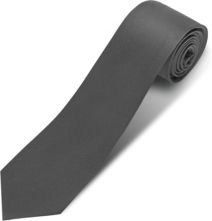 Men's Ties Solid Pure Color 3.15" (8CM) Necktie Plain Formal Business Wedding Black Ties For Men