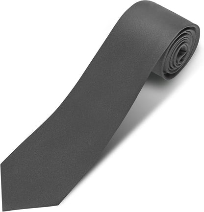 Men's Ties Solid Pure Color 3.15" (8CM) Necktie Plain Formal Business Wedding Black Ties For Men