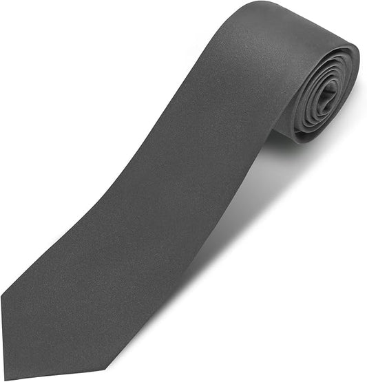 Men's Ties Solid Pure Color 3.15" (8CM) Necktie Plain Formal Business Wedding Black Ties For Men