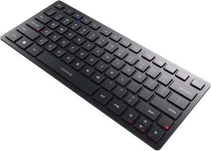 Cherry KW 9200 Mini Wireless Rechargable Compact Keyboard. with Bluetooth 5.0 and Wired Connectivity