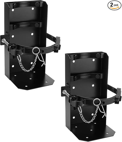 SPARKWHIZ 2 Pack Fire Extinguisher Mount for 10lb dry/5lb CO2 Extinguisher, Fire Extinguisher Mounting Bracket for Vehicle, Boat, Home, Garage