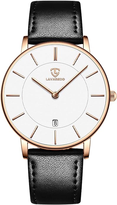BEN NEVIS Watch, Mens Watch, Minimalist Fashion Simple Wrist Watch Analog Date with Leather Strap