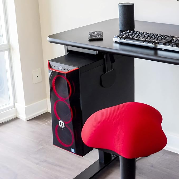 CPU Holder for Under Desk Mount Adjustable to fit Almost Any CPU Computer Tower