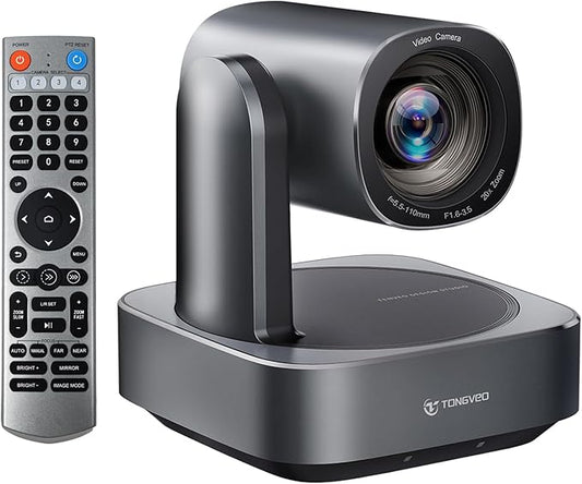 20x Optical Zoom PTZ Camera HDMI USB3.0 IP Live Streaming Camera HD 1080P 60fps Video Conferencing System POE Supply for Church Services Worship Education Work with Zoom Team vMix OBS Facebook YouTube