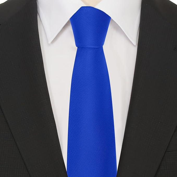 Boys Tie Solid Color Necktie for Age 12-14-16 Years Teen Wedding School Graduation with Gift Box