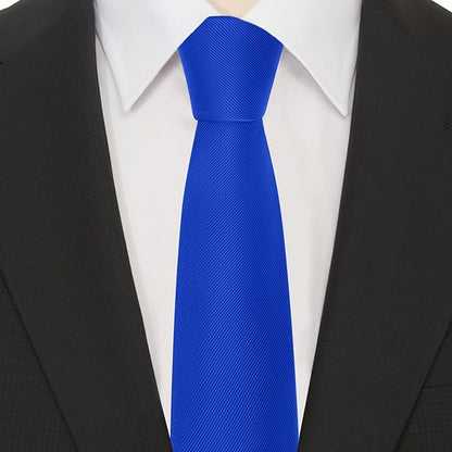 Boys Tie Solid Color Necktie for Age 12-14-16 Years Teen Wedding School Graduation with Gift Box