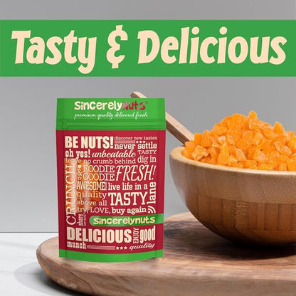 Sincerely Nuts Diced Mangos (2 LBS)-Nutritious and Satisfying Tropical Fruit-Healthy Alternative for Sweet Tooth- Gluten-Free Food, Vegan, and Kosher Snack-The Perfect Snack for the Whole Family