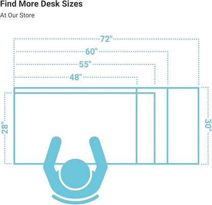 Progressive Desk Stand Up Height Adjustable Electric Standing Desk - 55" x 28" with Dual Motor, 3 Stages Sit Stand Table for Home Office - Dark Cherry, Black Frame