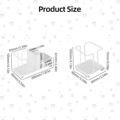 Bathroom Cup Dispenser, Disposable Coffee Cup Dispenser Cup Storage Organizer for Coffee Office/Party/Home Countertop Use (White with Box)