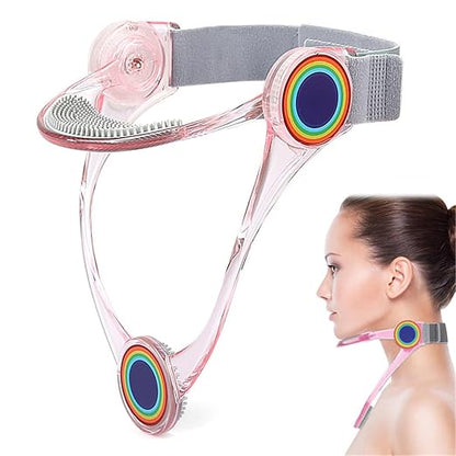 Neck Brace, Neck Collar wtih 360° Adjustable Soft Chin Support, Cervical Collar for Forward Head Posture Correction and Cervical Spine Support, Neck Brace for Neck Pain and Support (Pink)