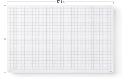 Notsu Graph Notepads 11 x 17 inch, 2 Pack | Large Graphing Double Sided Drafting Pads with 1/4" Quad Grid Premium Thick Paper 120gsm