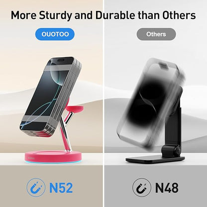 New 3 in 1 Charging Station for Apple Compatible with Magsafe Charger Stand for iPhone 17 16 15 14 13 12 Wireless Charging Station for AirPods Wireless Charger for iWatch Series