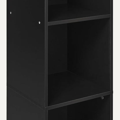 Amazon Basics 5-Cube Bookcase Compatible with Fabric Storage Cube Organizers, Black