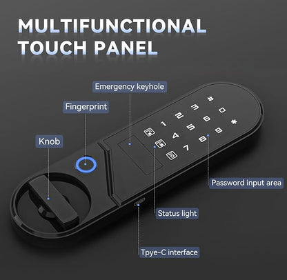 KAPUCI Biometric Fingerprint Touchscreen Small Home Security Safe (2.25 Cuft-Fingerprint)